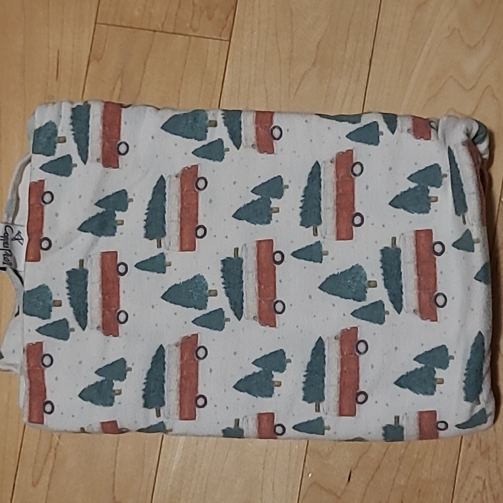 Copper Pearl Knit Swaddle Blanket Trees On Trucks